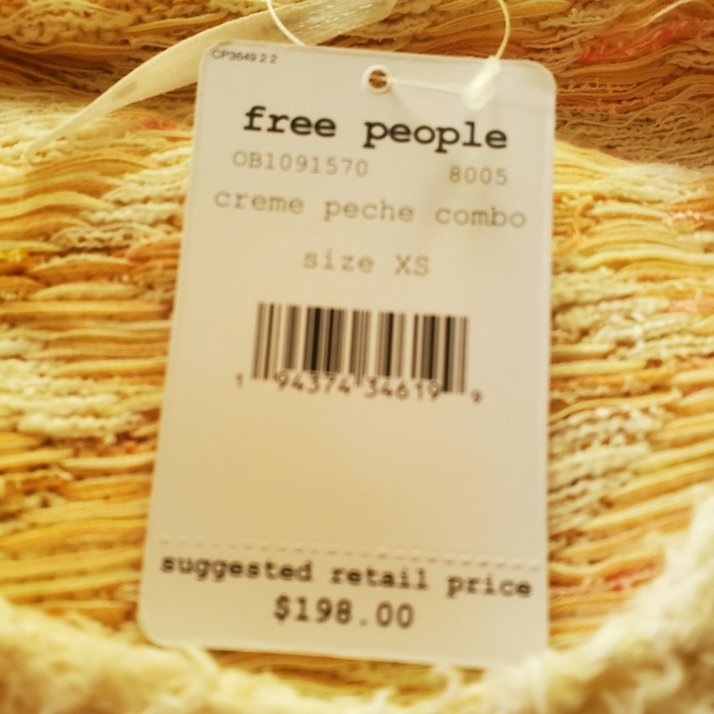 Free People Oversized Coastline Hoodie XS NWT - Picture 9 of 9